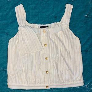 Anthropologie Leifsdottir cropped embroidered top